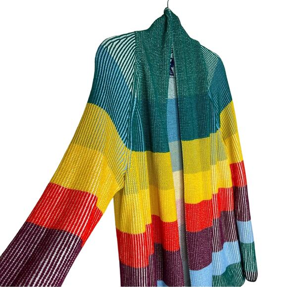 Multicolored Drifter Color Block Cardigan - Picture 2 of 5